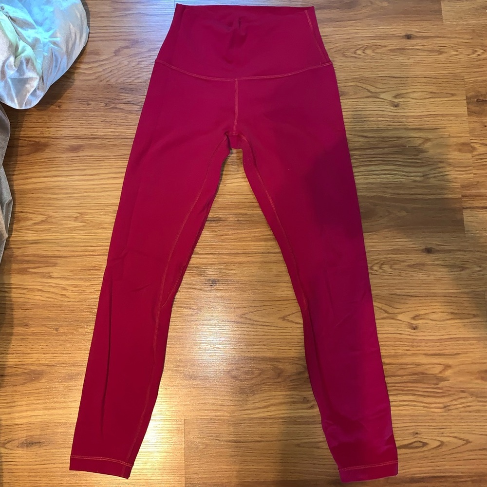Lululemon Align Ruby Red 7/8 Leggings